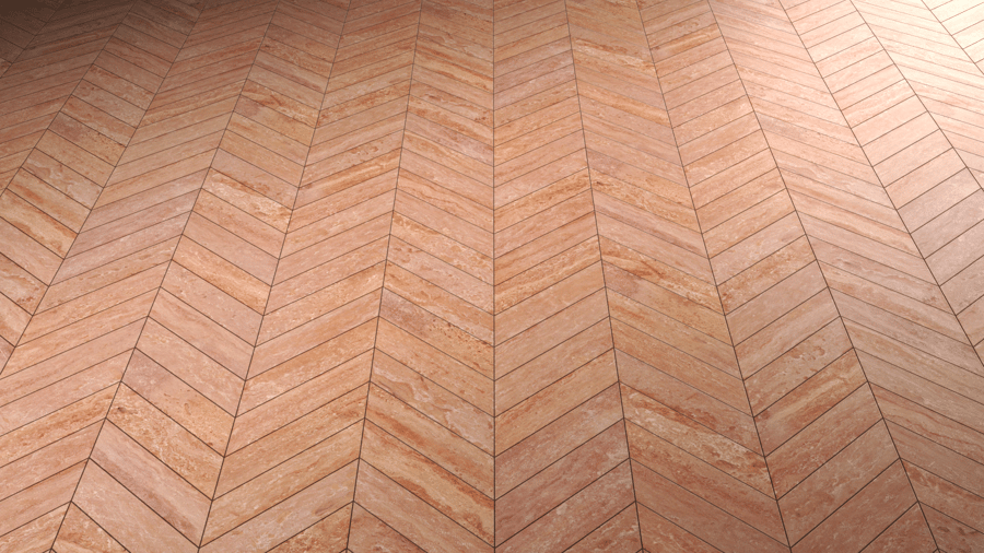 Hungarian Point Marble Tiles PBR Texture - A23D