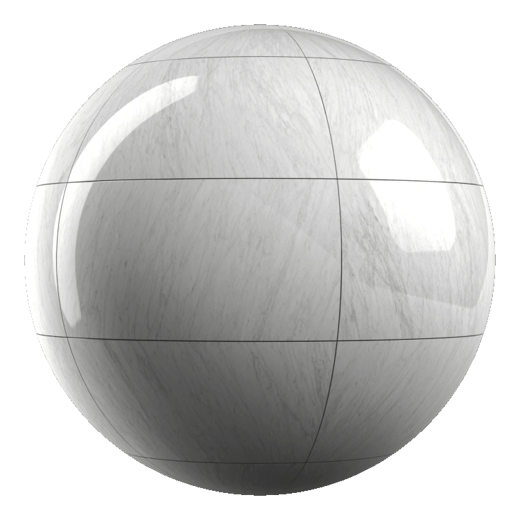 Glossy Rectangular Marble Tiles PBR Texture - A23D