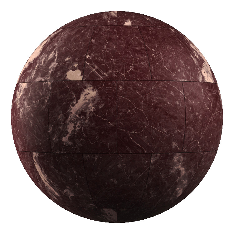 Matt Square Marble Tiles PBR Texture - A23D
