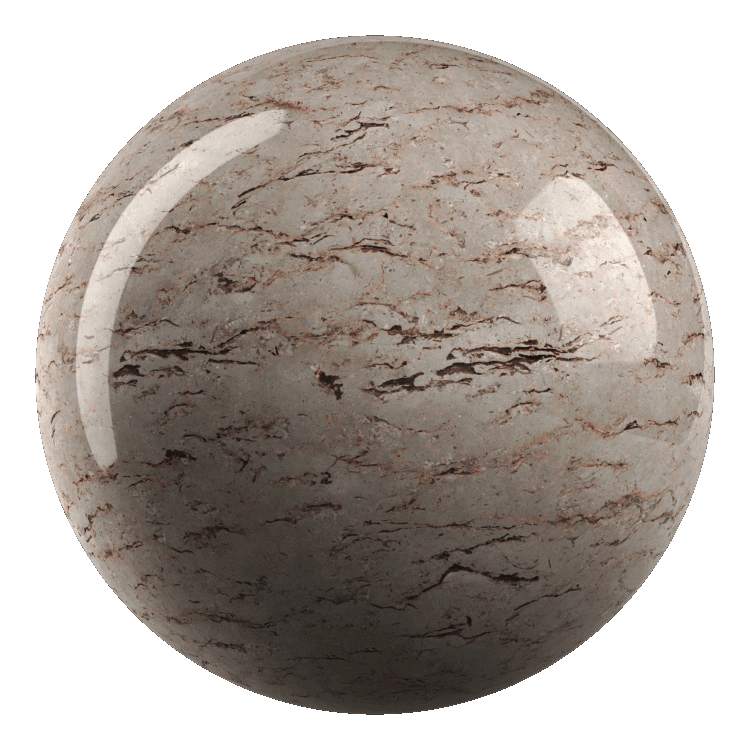 Glossy Marble Surface PBR Texture - A23D