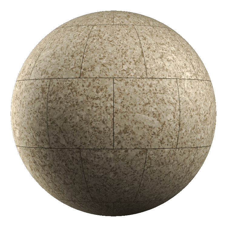 Matt Square Granite Tiles PBR Texture - A23D