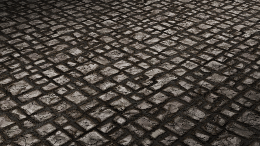 Regular Stone Wall PBR Texture - A23D