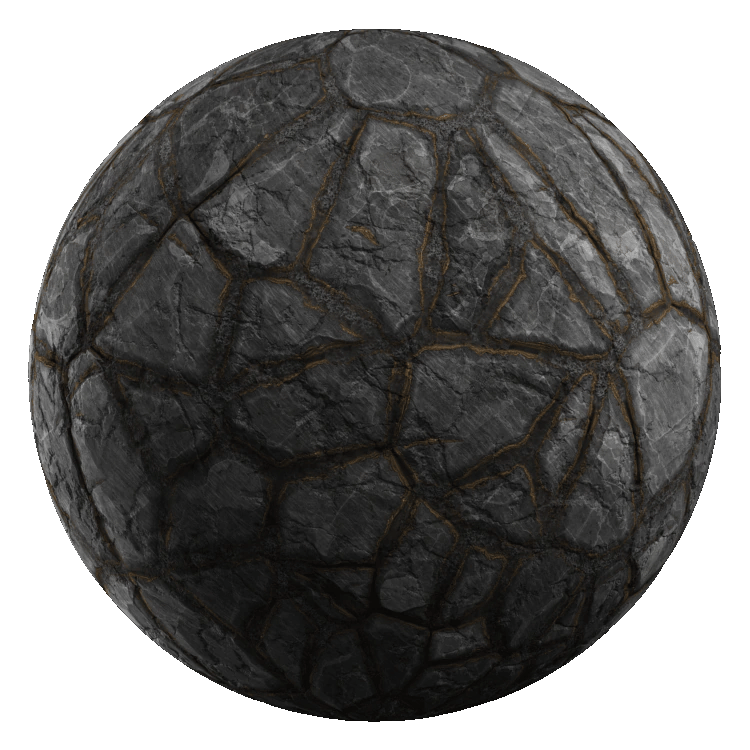 Regular Stone Wall PBR Texture - A23D