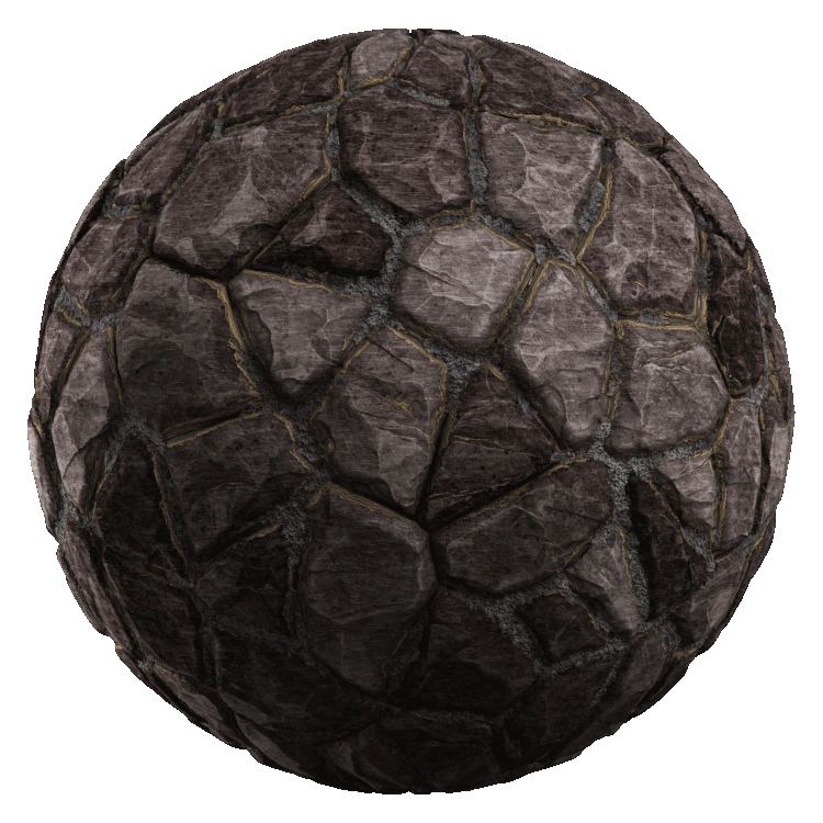 Rubble Stone Wall PBR Texture - A23D