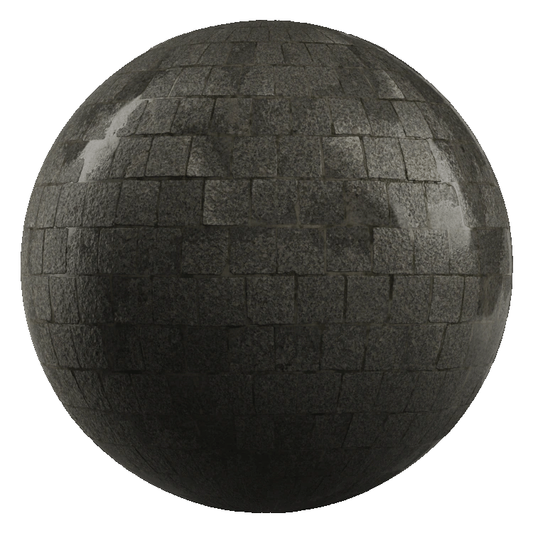 Square Paver Block PBR Texture - A23D