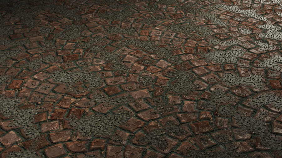 Stone Pavement PBR Texture - A23D