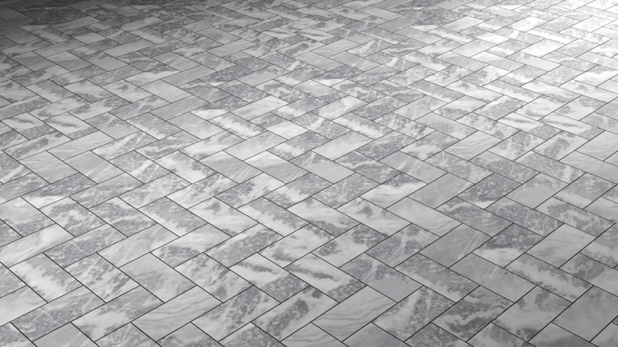 Herringbone Stone Tiles PBR Texture - A23D