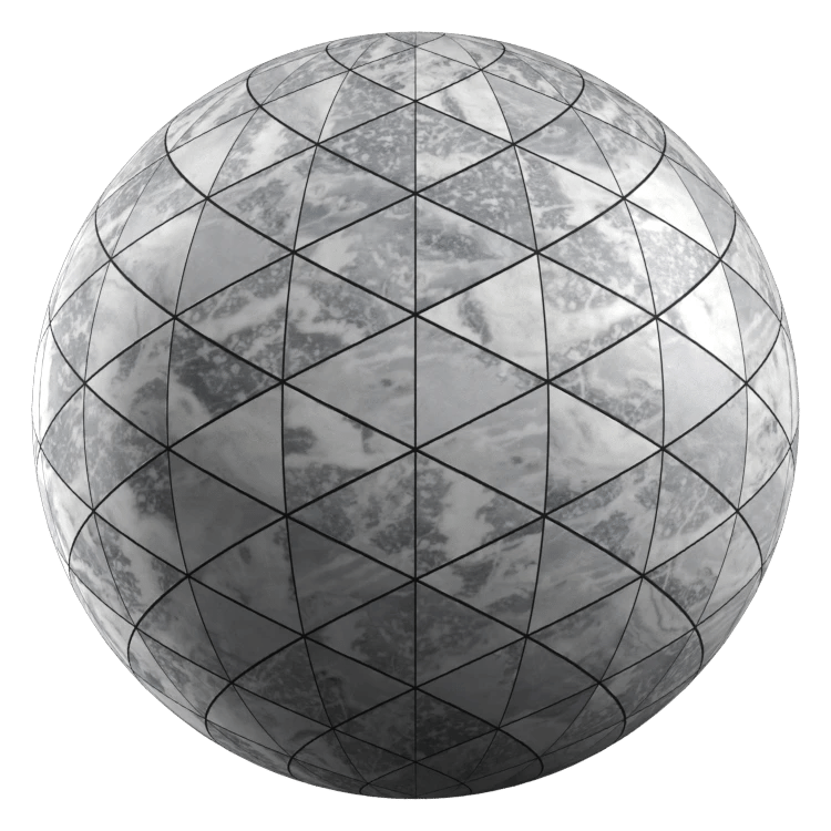 Triangle Stone Tiles PBR Texture - A23D