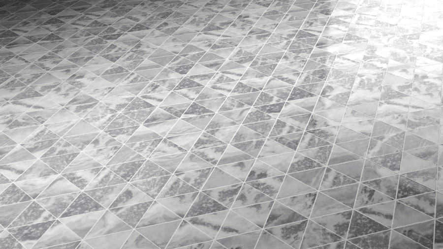 Triangle Stone Tiles PBR Texture - A23D