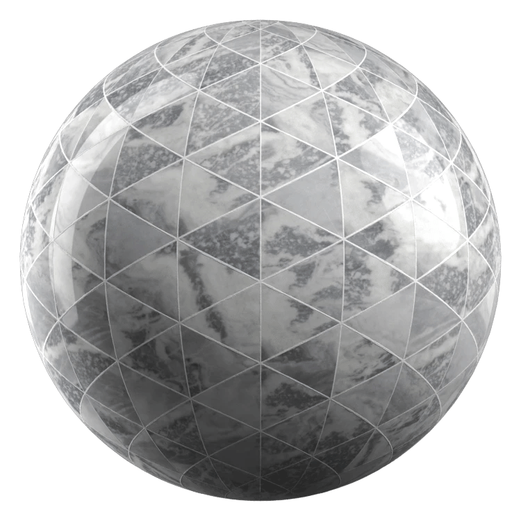 Triangle Stone Tiles PBR Texture - A23D