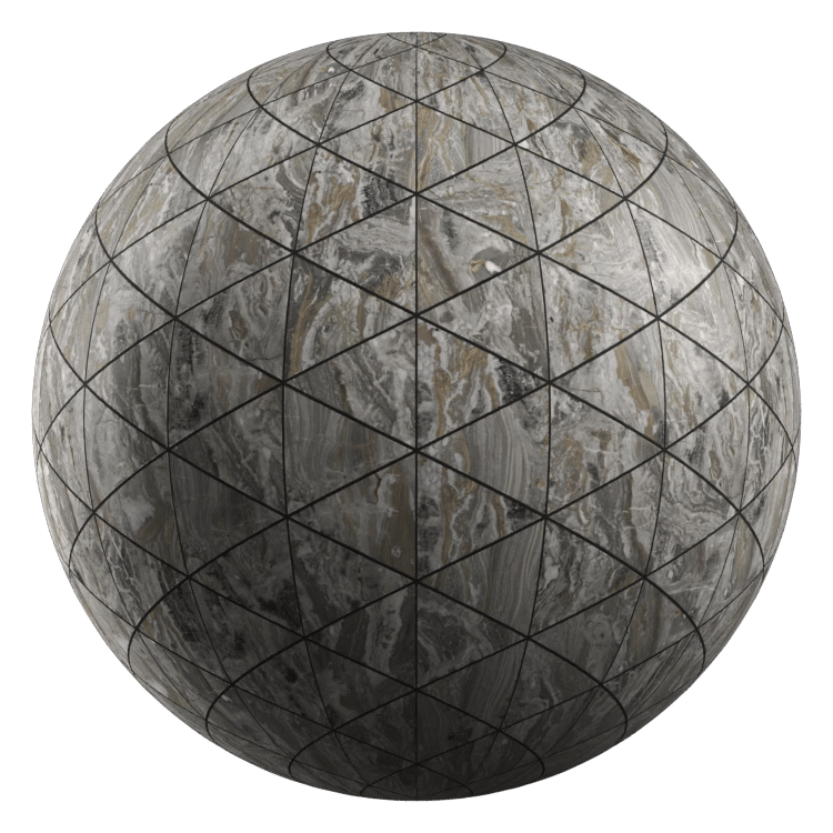 Triangle Stone Tiles PBR Texture - A23D