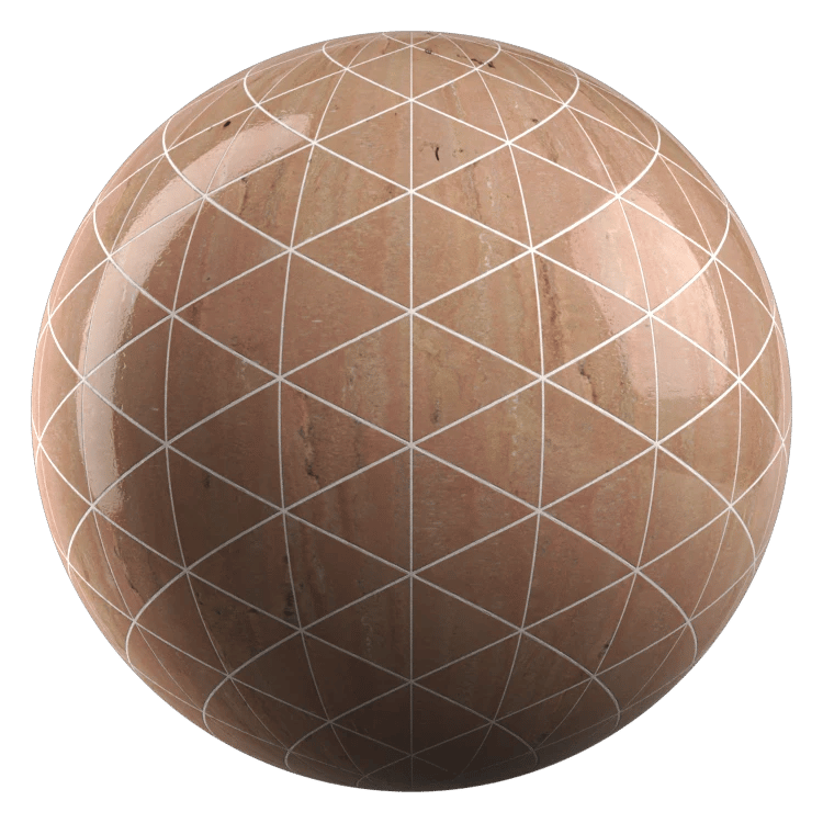 Triangle Stone Tiles PBR Texture - A23D