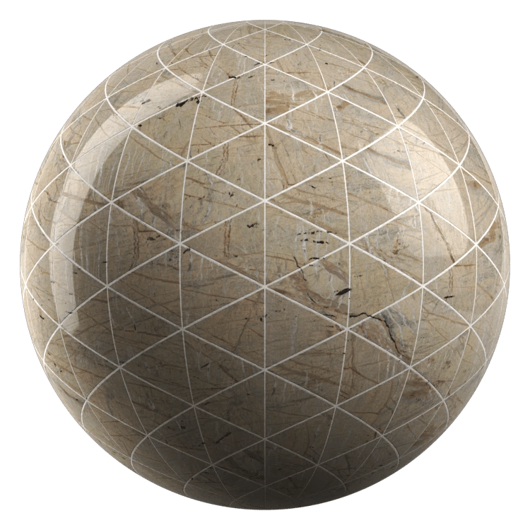 Triangle Stone Tiles PBR Texture - A23D