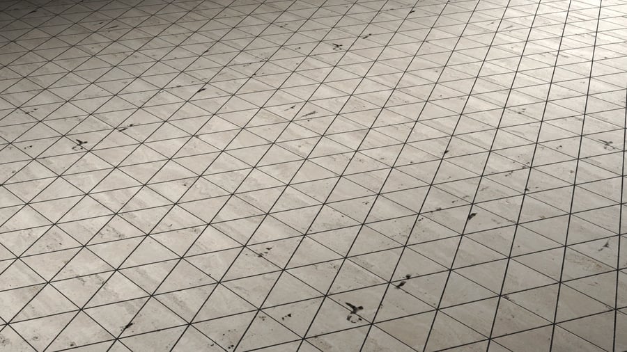Triangle Stone Tiles PBR Texture - A23D