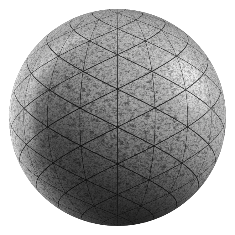 Triangle Stone Tiles PBR Texture - A23D