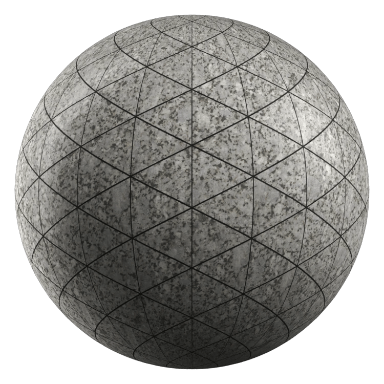 Triangle Stone Tiles PBR Texture - A23D
