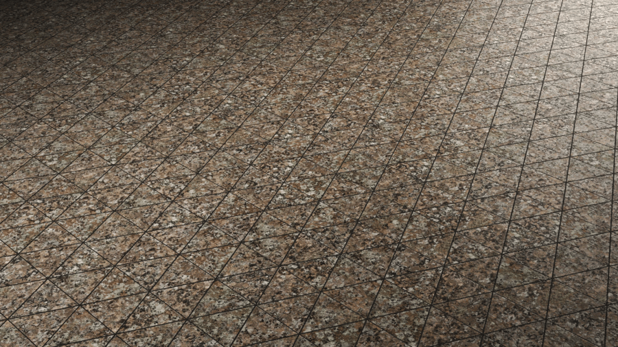 Triangle Stone Tiles PBR Texture - A23D