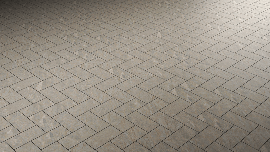 Herringbone Stone Tiles PBR Texture - A23D