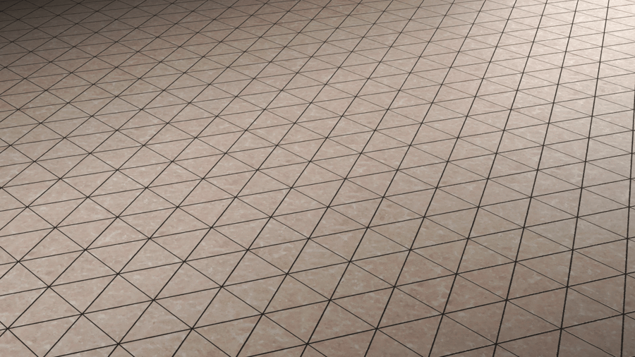 Triangle Stone Tiles PBR Texture - A23D