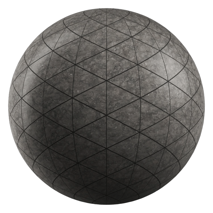 Triangle Stone Tiles PBR Texture - A23D