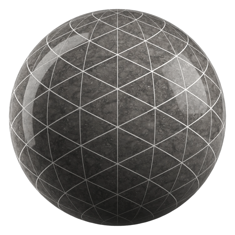 Triangle Stone Tiles PBR Texture - A23D
