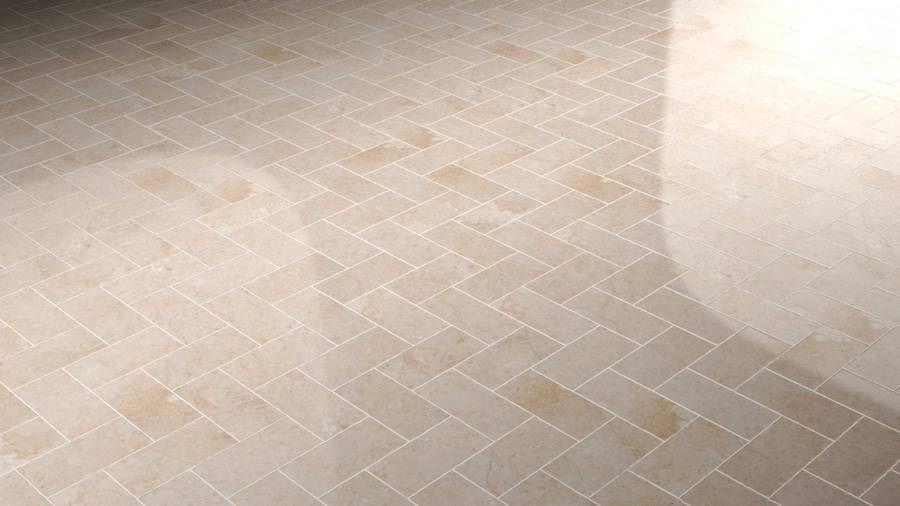 Herringbone Stone Tiles PBR Texture - A23D