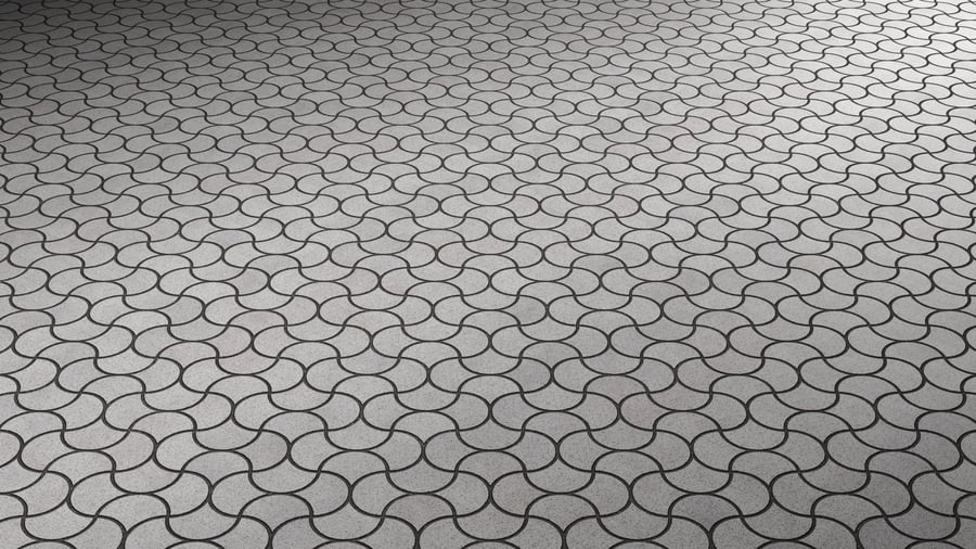 Paverblock PBR Texture - A23D