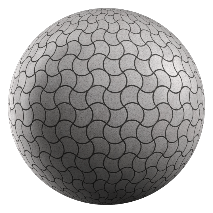 Paverblock PBR Texture - A23D