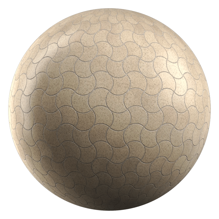 Paverblock PBR Texture - A23D