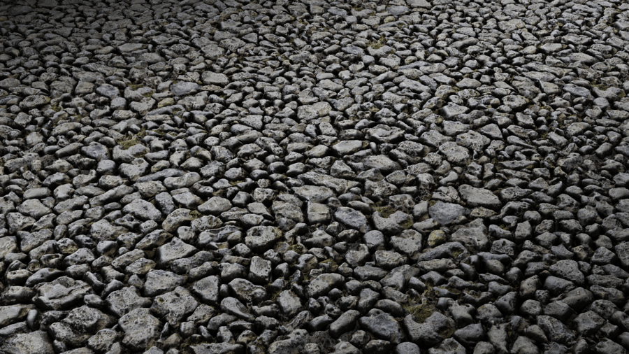 Rubble Stone Wall PBR Texture - A23D