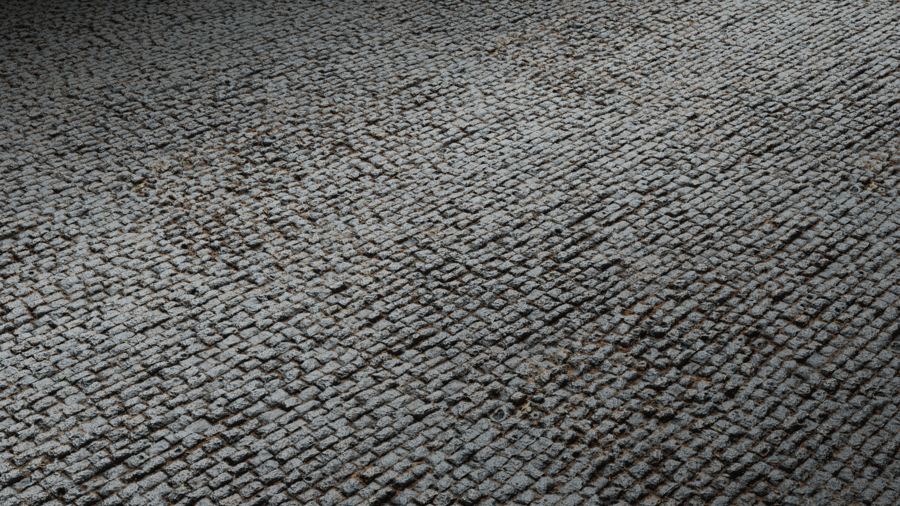 Regular Stone Pavement PBR Texture - A23D