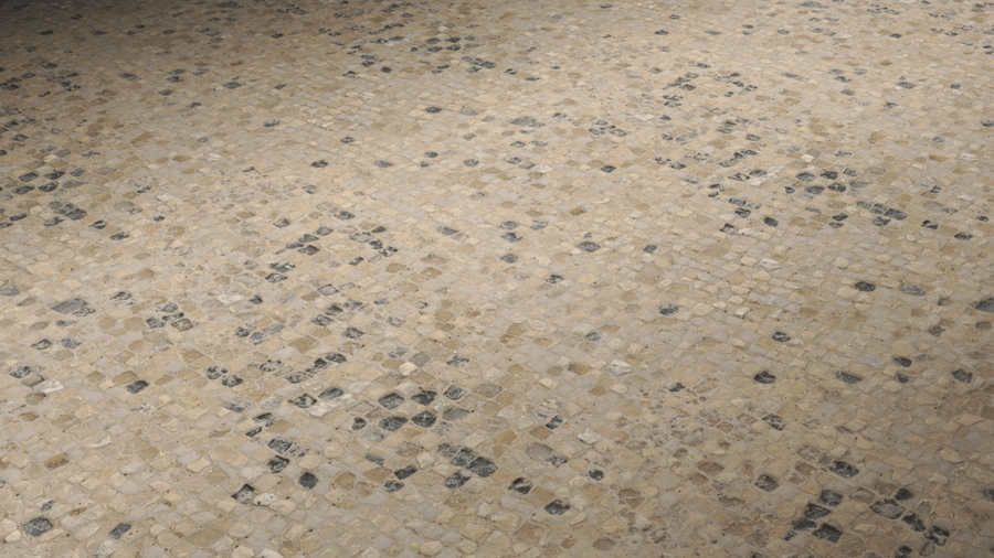 Rubble Stone Pavement PBR Texture - A23D