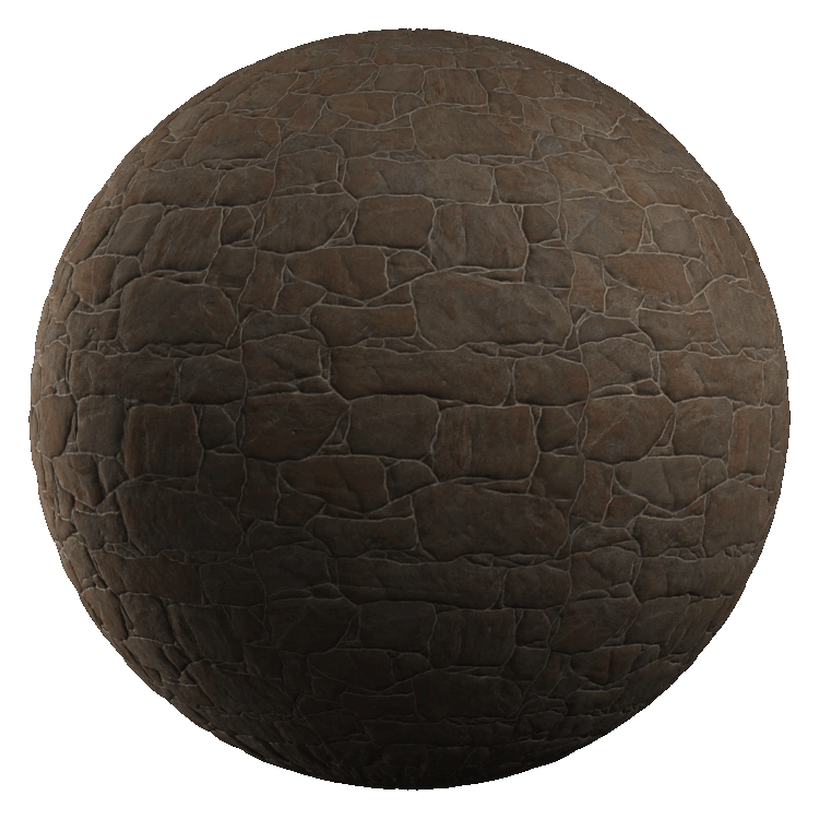 Rubble Stone Pavement PBR Texture - A23D