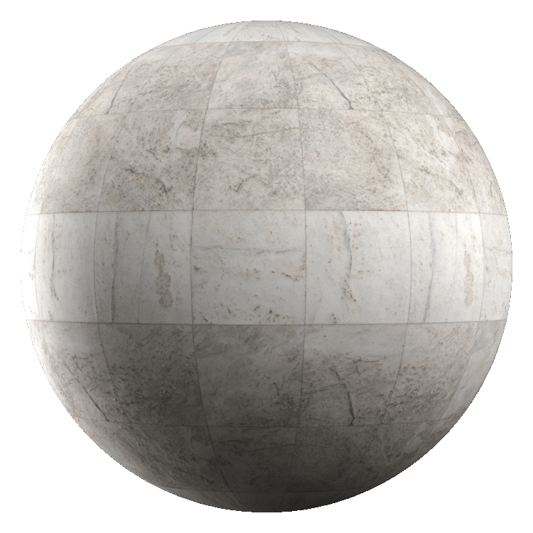 Matt Square Marble Tile PBR Texture - A23D
