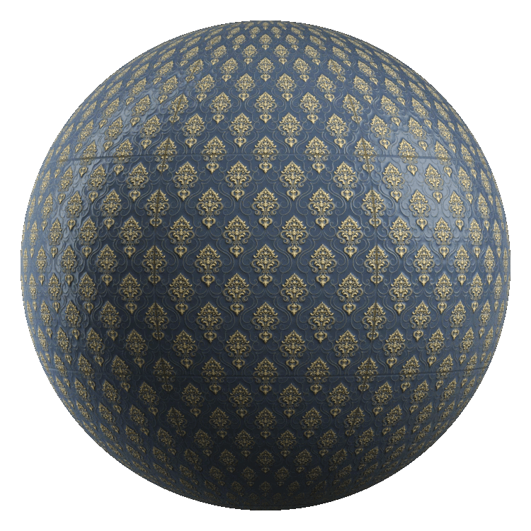 3D Printed Ceramic Floor Tiles PBR Texture - A23D