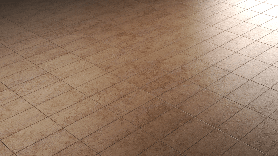 Rectangular Stone Tiles PBR Texture - A23D