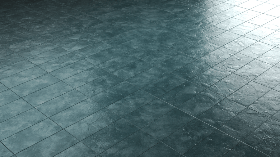 Rectangular Textured Tile PBR Texture - A23D