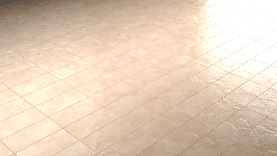 Rectangular Textured Tile PBR Texture - A23D