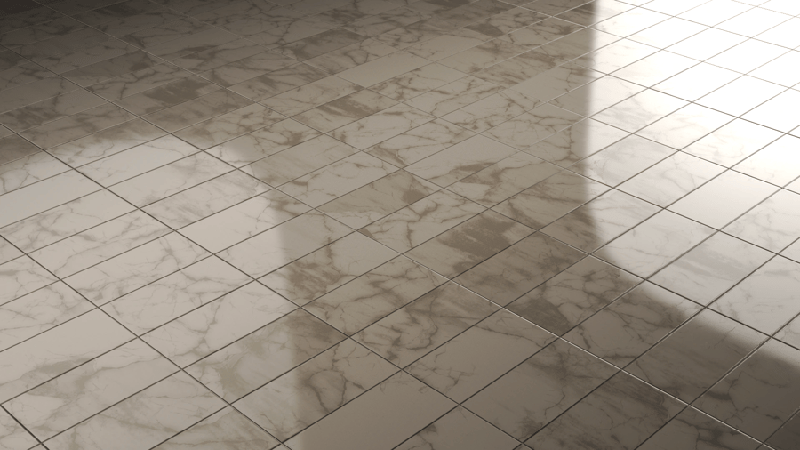 Rectangular Marble Tiles PBR Texture - A23D