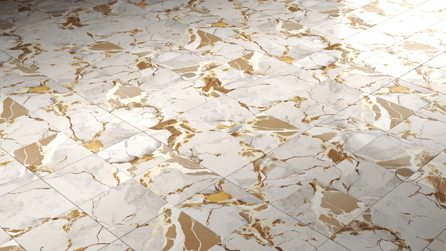 Marble Pattern Tile PBR Texture - A23D