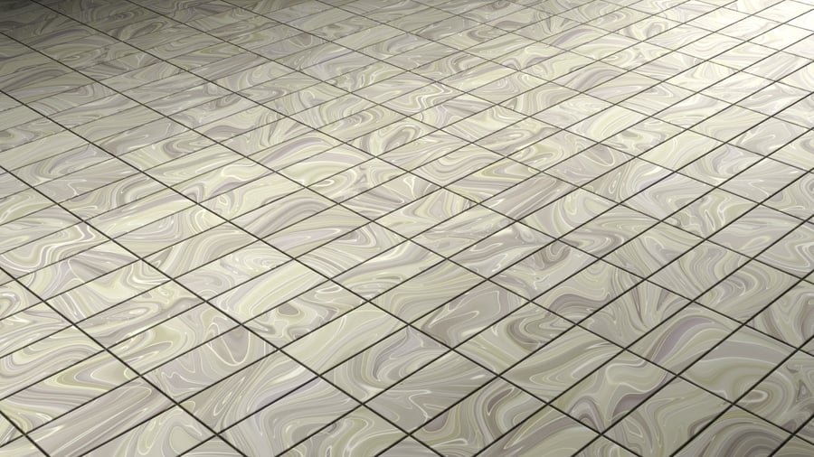 Marble Pattern Tile PBR Texture - A23D