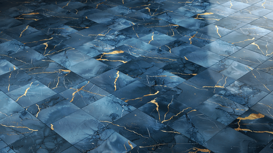 Marble Pattern Tile PBR Texture - A23D