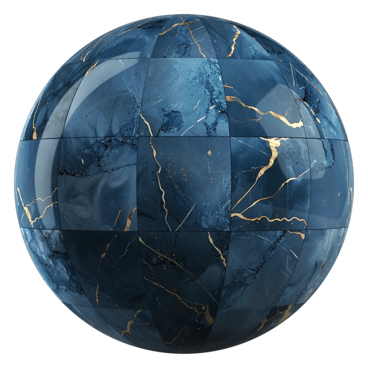 Marble Pattern Tile PBR Texture - A23D