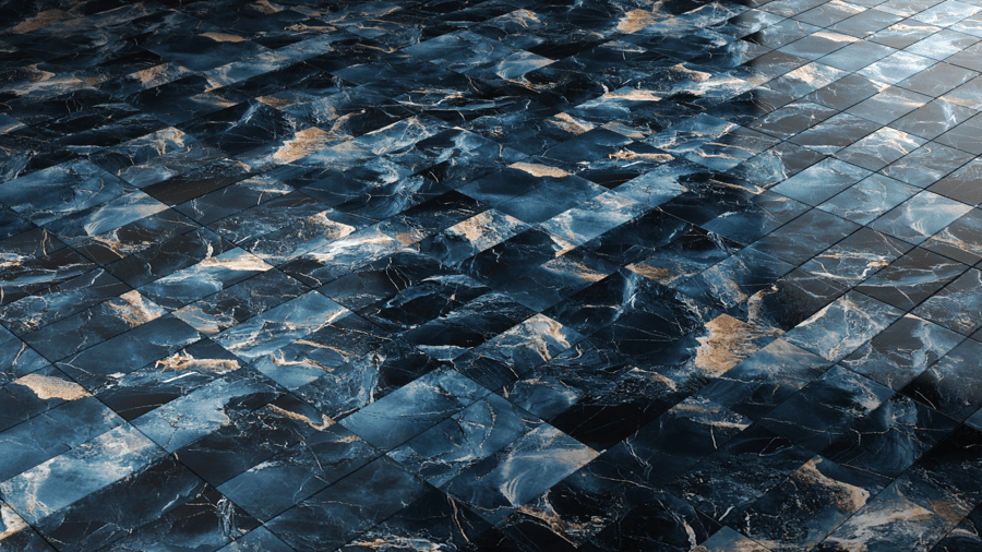 Marble Pattern Tile PBR Texture - A23D