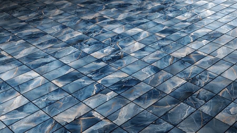 Marble Pattern Tile PBR Texture - A23D