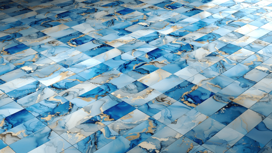Marble Pattern Tile PBR Texture - A23D