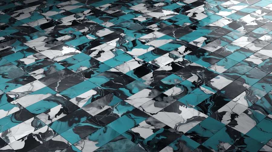 Marble Pattern Tile PBR Texture - A23D