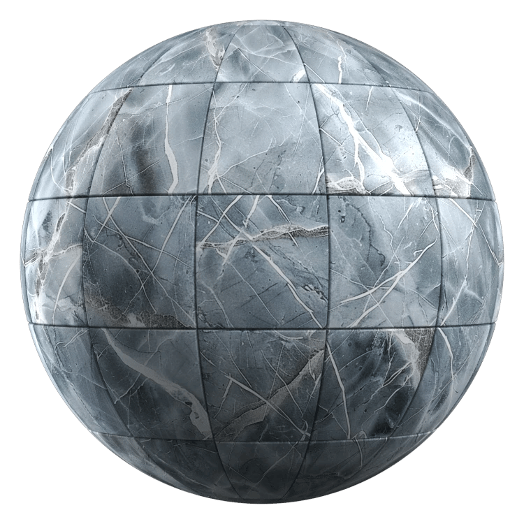 Marble Pattern Tile PBR Texture - A23D