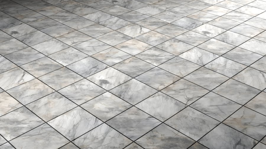 Marble Pattern Tile PBR Texture - A23D