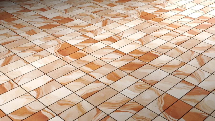 Marble Pattern Tile PBR Texture - A23D